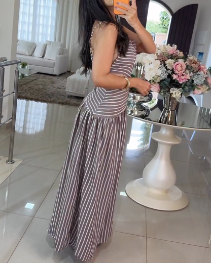 Single striped print dress