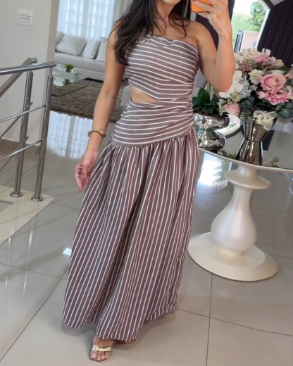 Single striped print dress