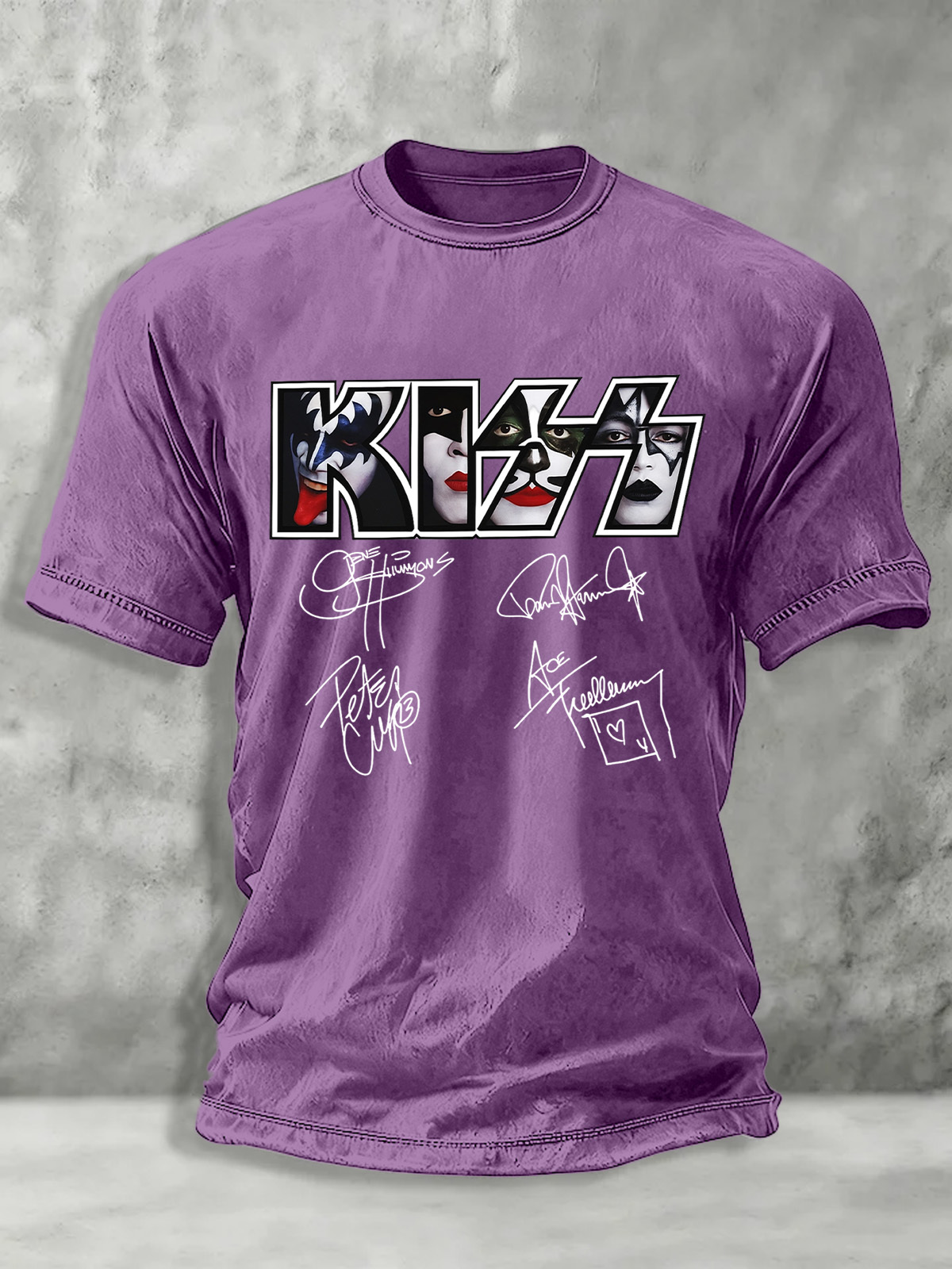 Kiss Band Legacy And Impact Printed Unisex Washed T-Shirt