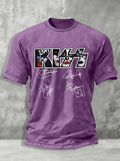 Kiss Band Legacy And Impact Printed Unisex Washed T-Shirt