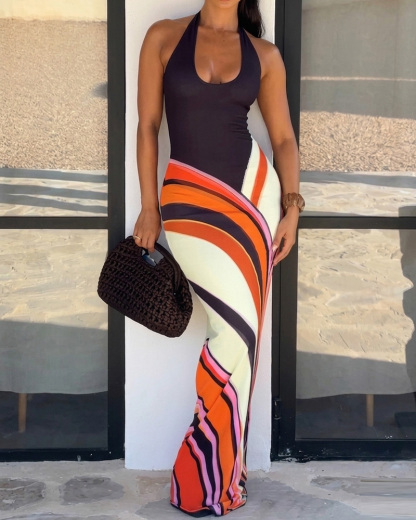 Sleeveless, Stretchy, Bodycon Printed Dress