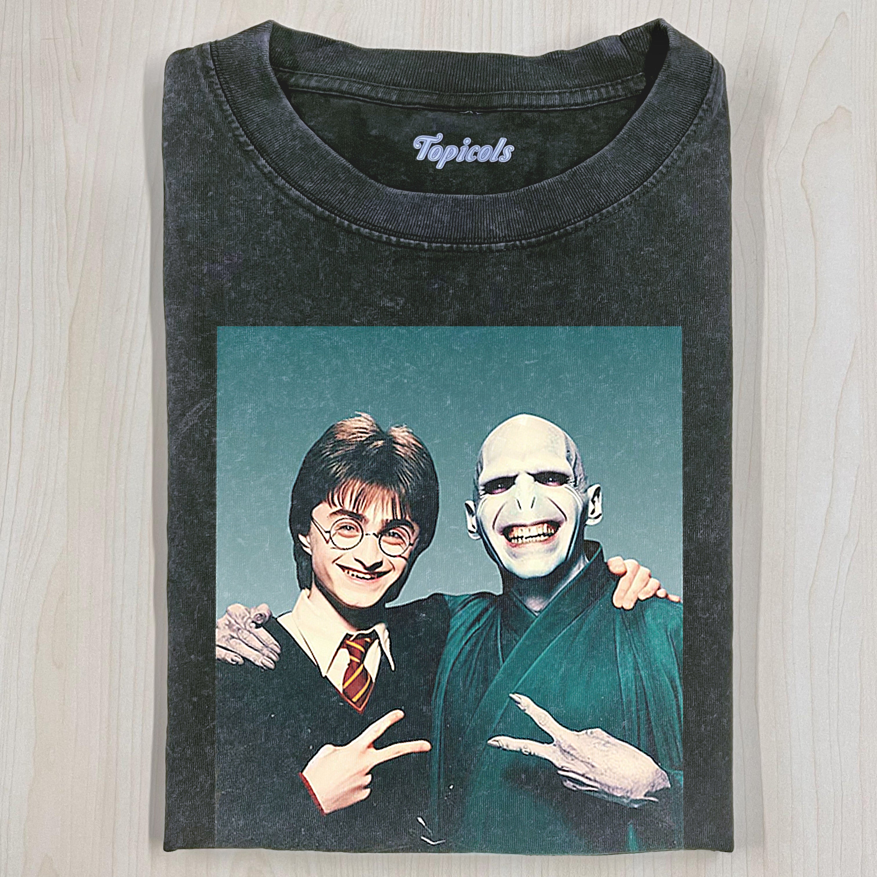 HARRY AND VOLDEMORT SELFIE SHIRT-pufftee