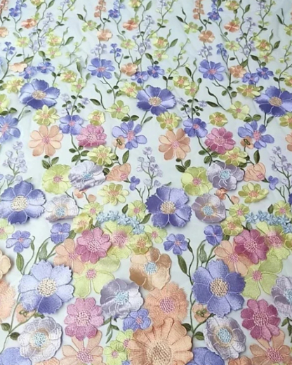 A-Line/Princess Boat Neck Satin Dresses Floral Tea-Length Short Sleeves Ruched