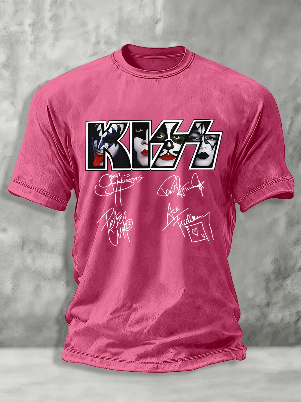 Kiss Band Legacy And Impact Printed Unisex Washed T-Shirt