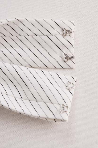 Striped Halter-Neck Knot Front Blouse