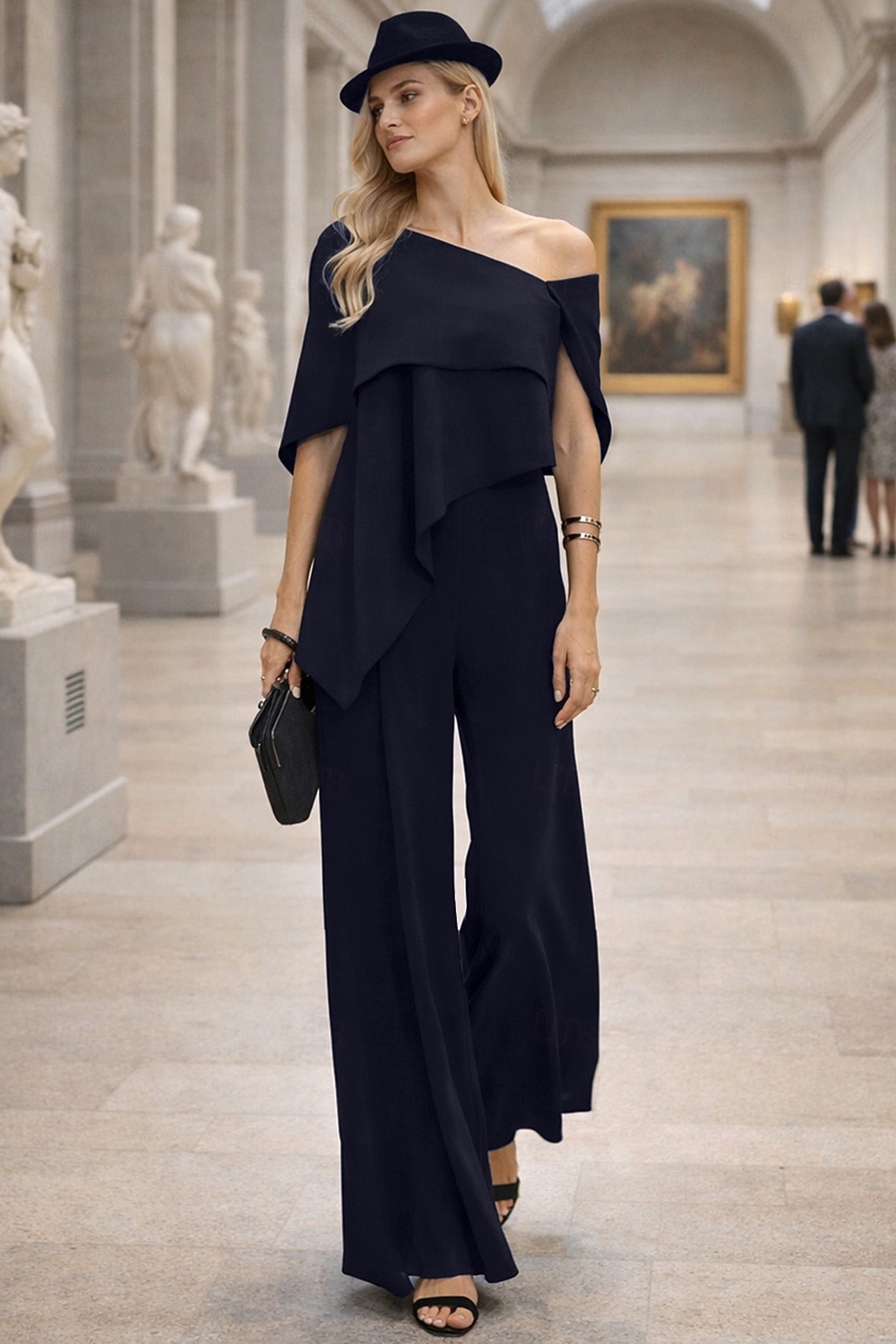 Elegant Off-Shoulder Asymmetrical Jumpsuit