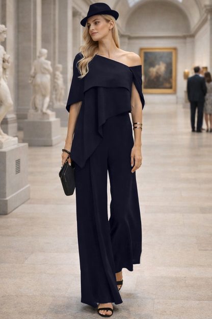 Elegant Off-Shoulder Asymmetrical Jumpsuit