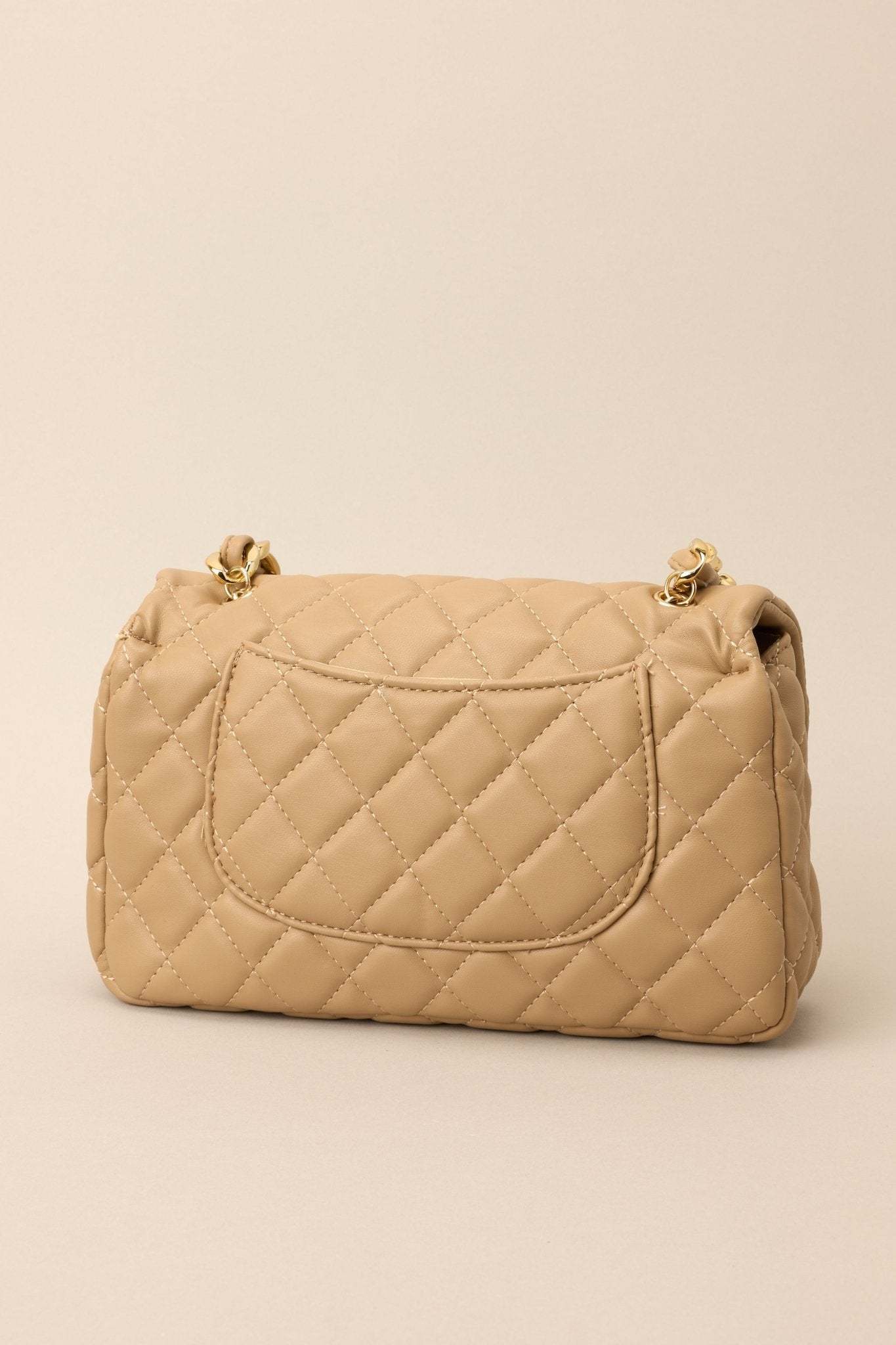 Undeniable Beauty Tan Quilted Crossbody Bag - MismiDaily - Accessories