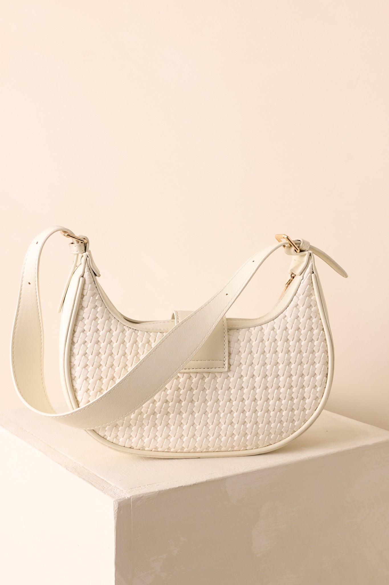 Trust Me On This One White Woven Faux Leather Handbag - MismiDaily - Accessories