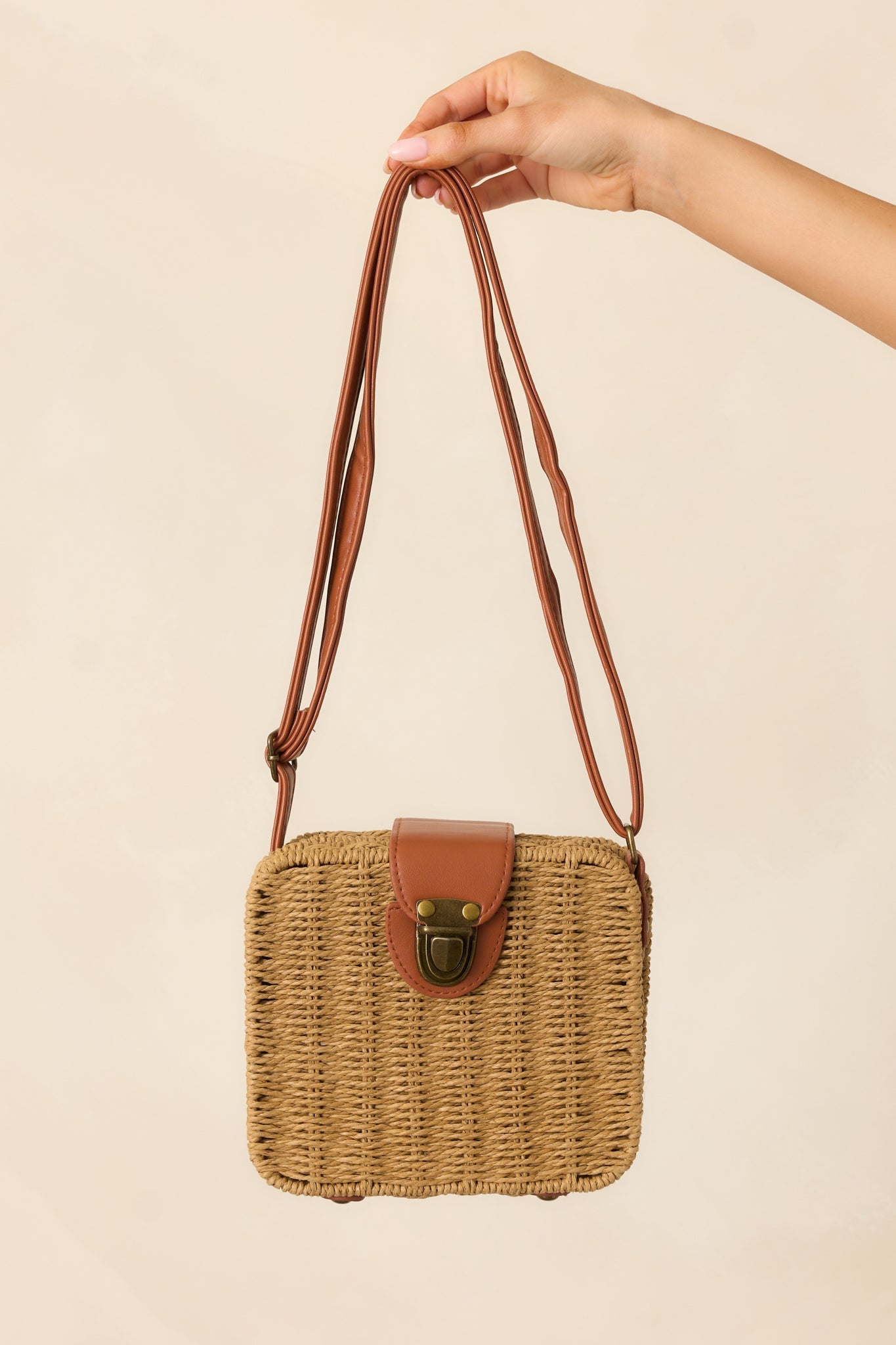 Already There Tan Natural Whicker Handbag - MismiDaily - Accessories