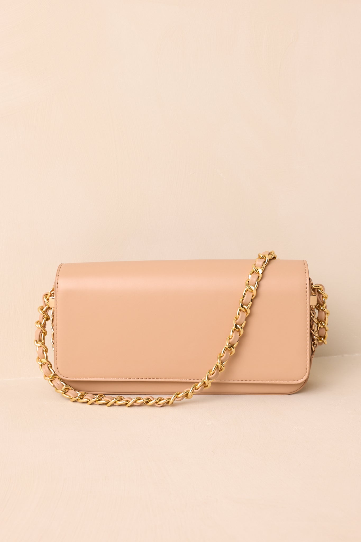 A Subtle Reminder Beige Faux Leather Baguette Handbag - MismiDaily - Accessories