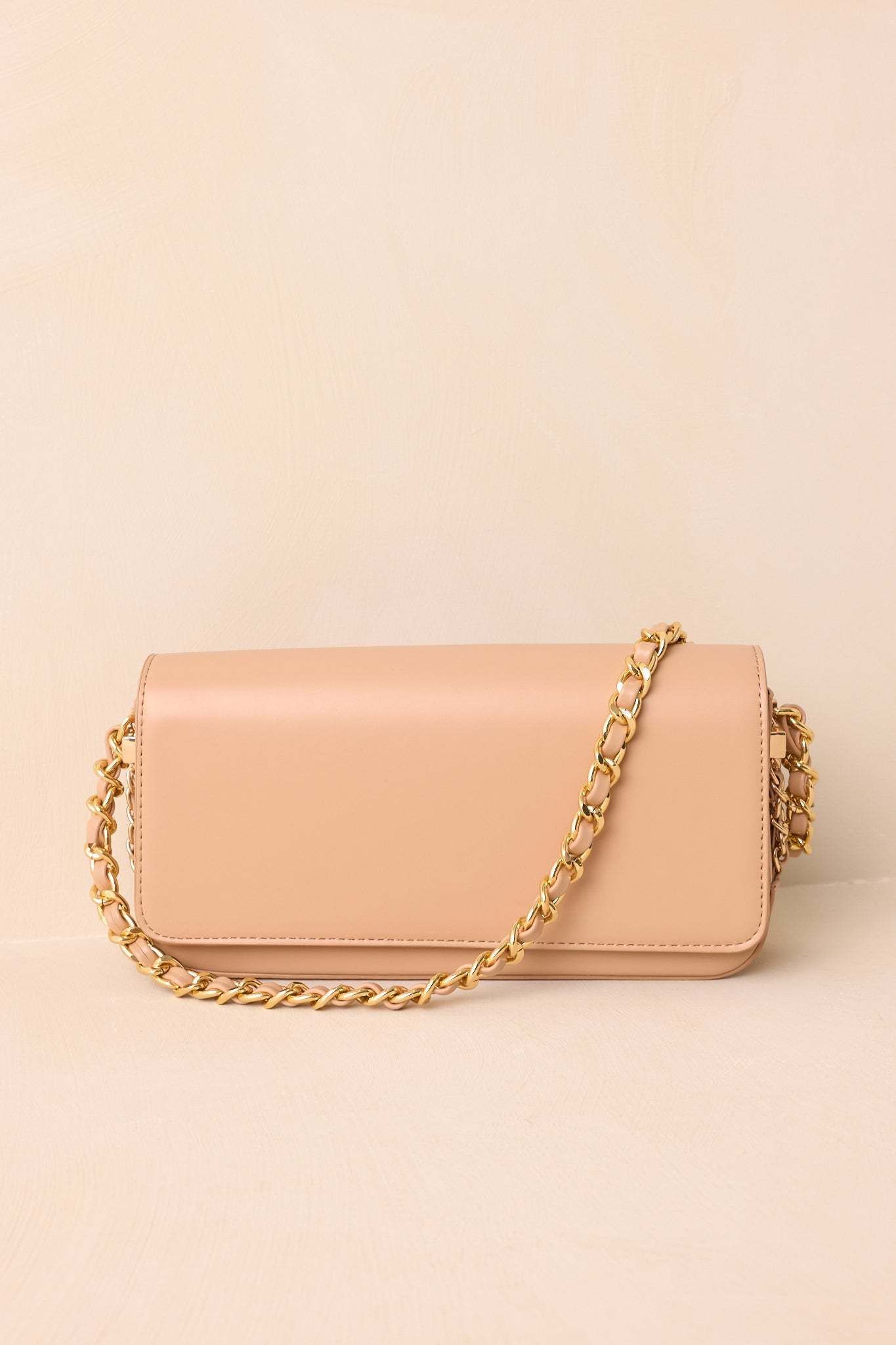 A Subtle Reminder Beige Faux Leather Baguette Handbag - MismiDaily - Accessories