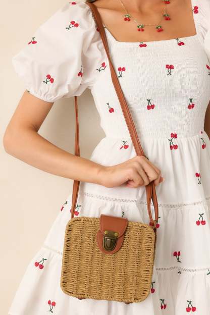 Already There Tan Natural Whicker Handbag - MismiDaily - Accessories