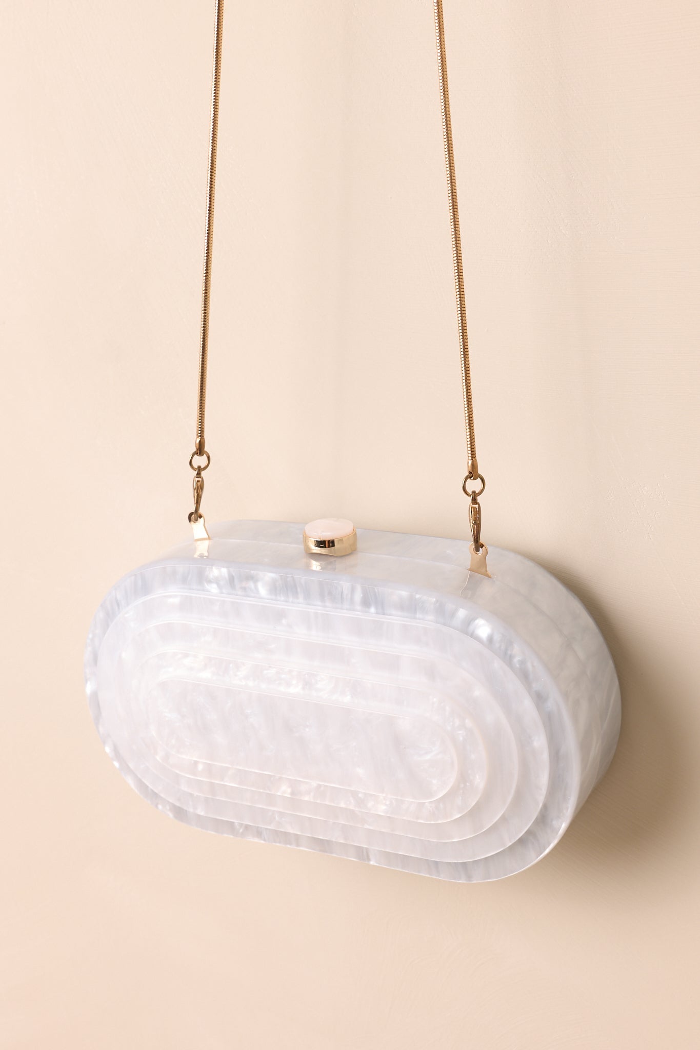 Solstice Dance Ivory Pearlescent Clutch - MismiDaily - Accessories