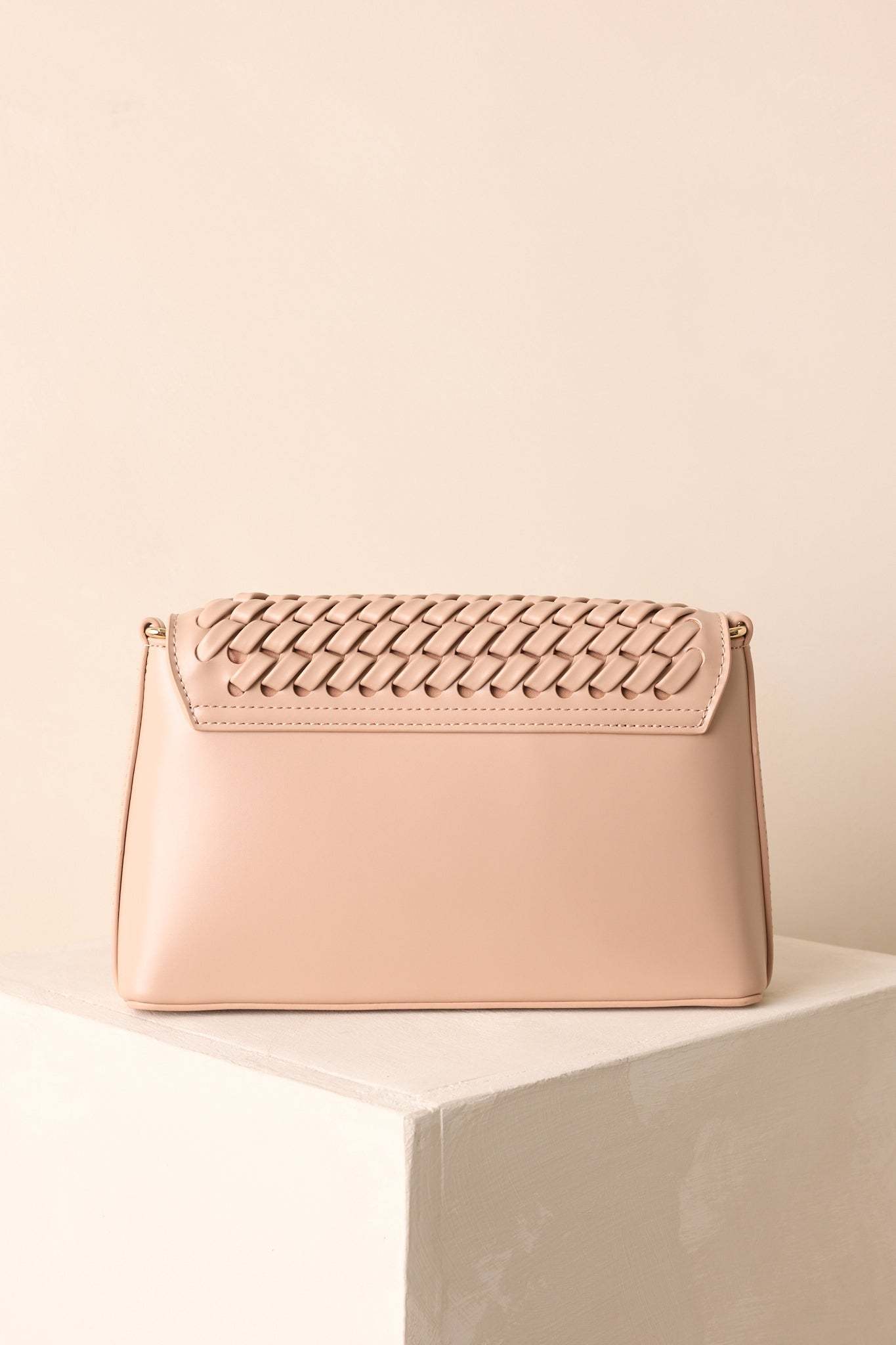 A Little Off Track Beige Woven Faux Leather Handbag - MismiDaily - Accessories