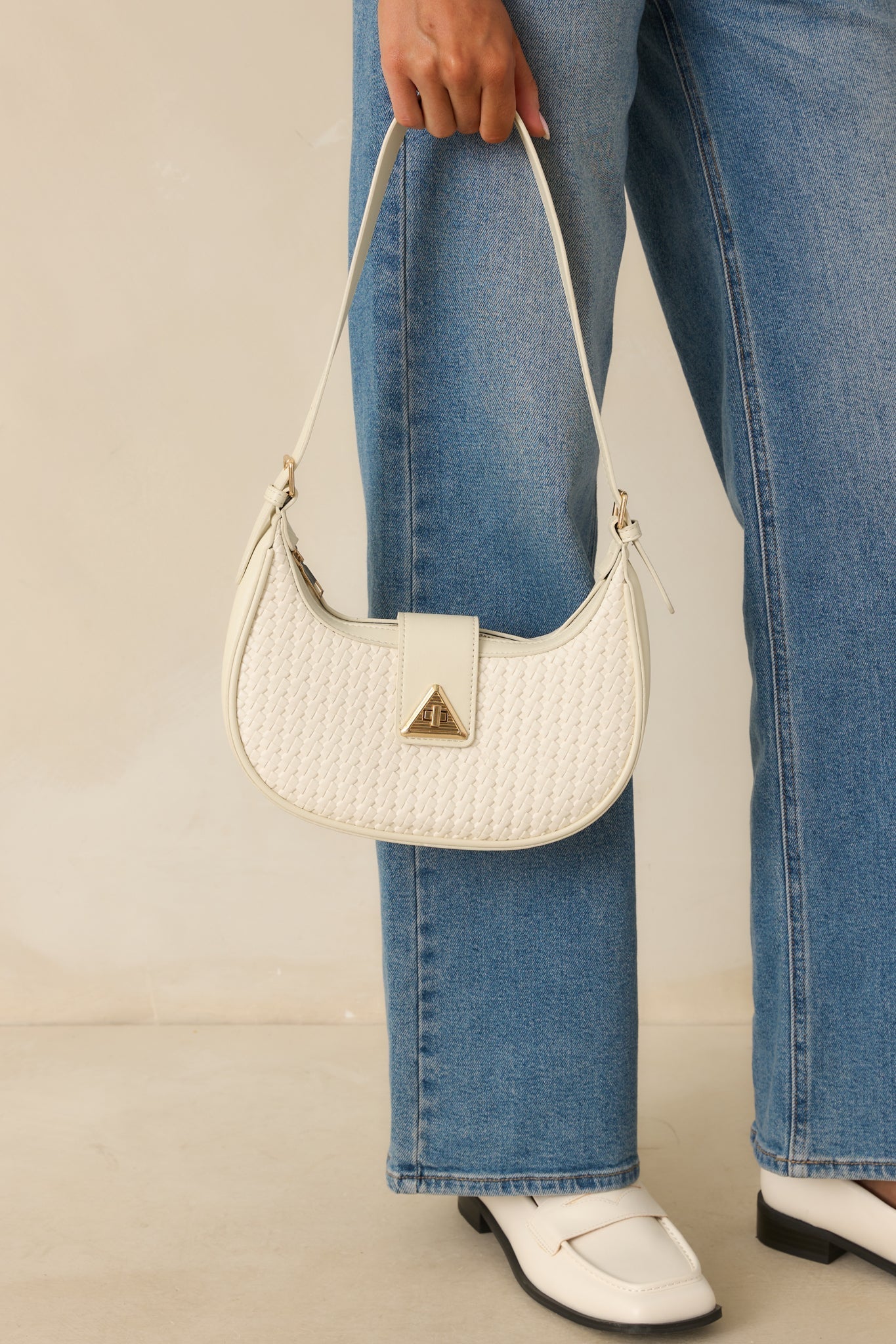 Trust Me On This One White Woven Faux Leather Handbag - MismiDaily - Accessories