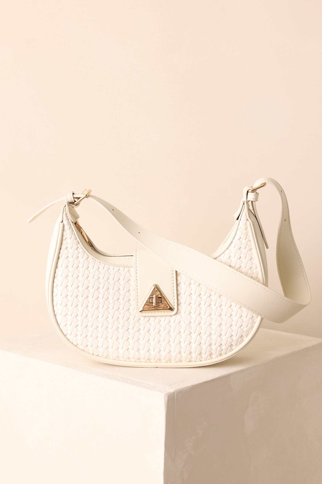 Trust Me On This One White Woven Faux Leather Handbag - MismiDaily - Accessories