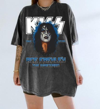Ace Frehley Memorial Shirt KISS Tribute Tee Comfort Colors 1717 | RIP Ace Frehley The Spaceman Shirt | Rock Legend Memorial Gift