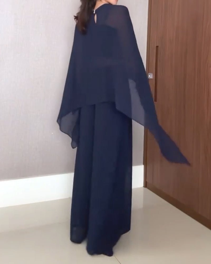 Elegant Solid Color Three - Piece Shawl Set - MismiDaily - Set