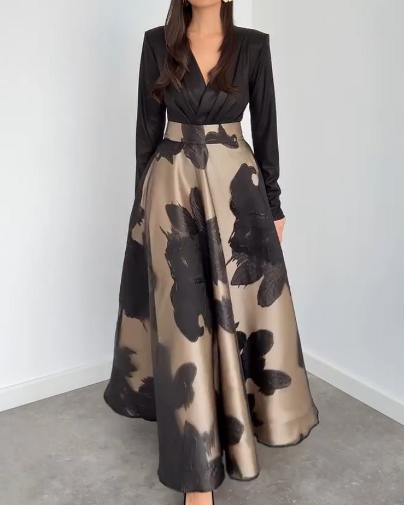 V - neck casual double - layer two - piece set - MismiDaily - Two - piece