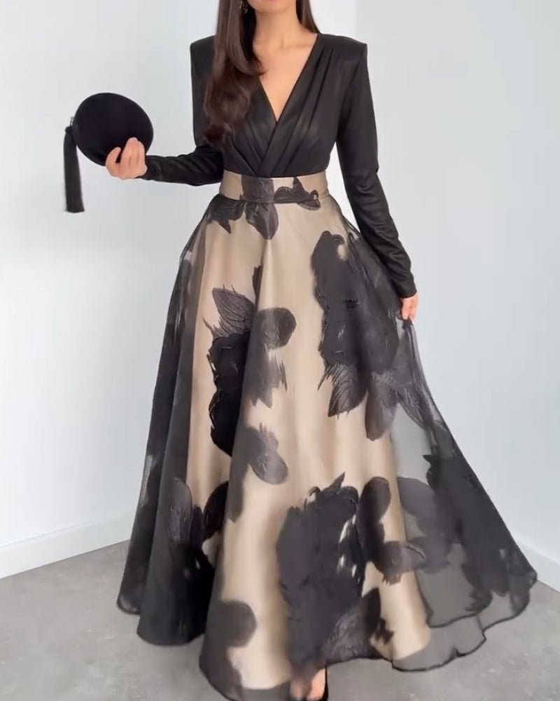 V - neck casual double - layer two - piece set - MismiDaily - Two - piece