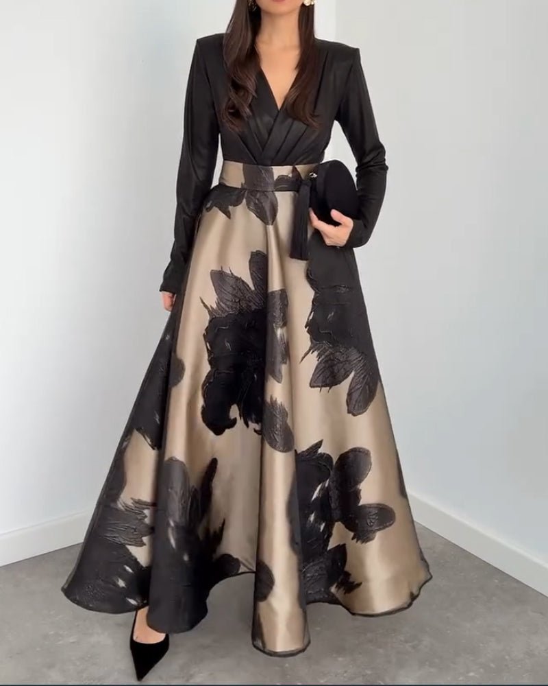 V - neck casual double - layer two - piece set - MismiDaily - Two - piece