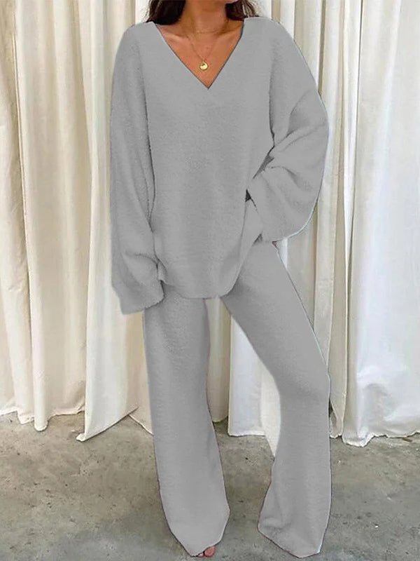 Long - sleeved casual two - piece set - MismiDaily - Two - piece