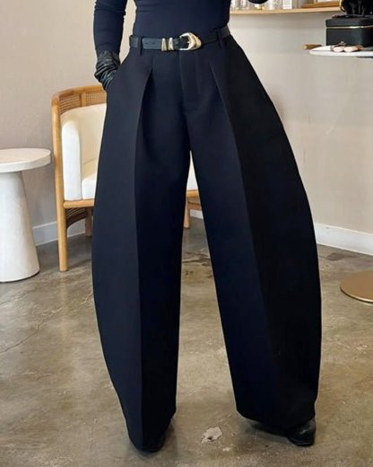 Casual long - sleeved solid color two - piece set - MismiDaily - Two - piece