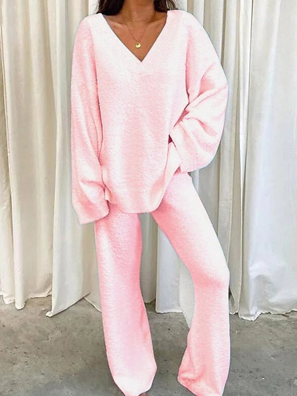 Long - sleeved casual two - piece set - MismiDaily - Two - piece