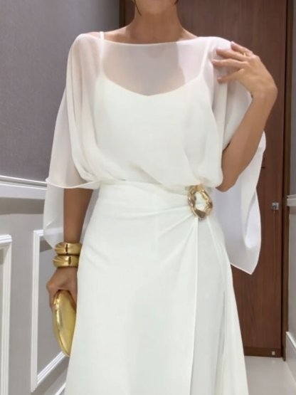 Crew neck casual solid color two - piece set - MismiDaily - Two - piece