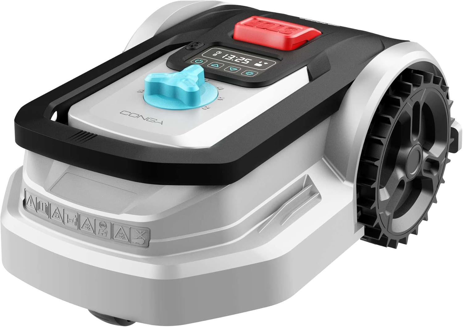 Cecotec Robot Cortacésped con App Conga Grasshopper 500. Motor Digital Brushless, Superficies de 500m2, Pendiente Máxima de 27 , Regulador de Las Hojas de Corte, Sensor Detector de Lluvia-Sereneota