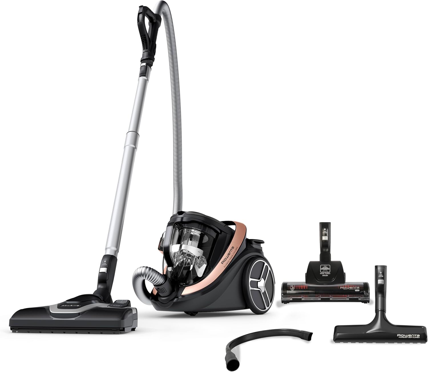 Rowenta Silence Force Cyclonic Effitech - Aspiradora sin bolsa, potencia 500 W,bajo consumo, filtración HEPA,silenciosa 59 dBA, amplio radio 12 m,gran capacidad 2,5 L,modelo para casa y coche,RO7954-Sereneota