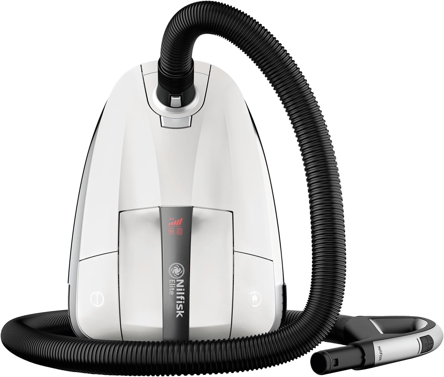 Nilfisk Aspiradora Elite para Suelos y Alfombras - Aspirador Anti-Alérgenos con Filtro HEPA, Elimina Ácaros y Pelos de Mascotas - Blanco WCL14P08A1-Sereneota