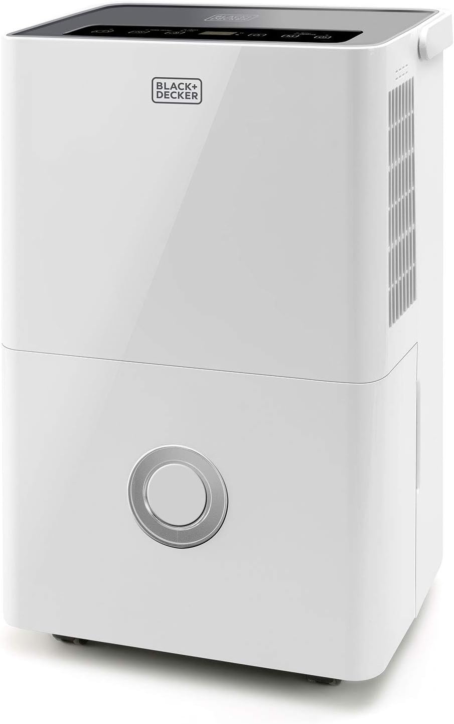 BLACK DECKER BXDH20E - Deshumidificador y purificador de aire 20Ldía - HEPA13 - Secado de ropa - 2 velocidades - Depósito 4L - Programable 24h - Ruedas - Bloqueo infantil-Sereneota