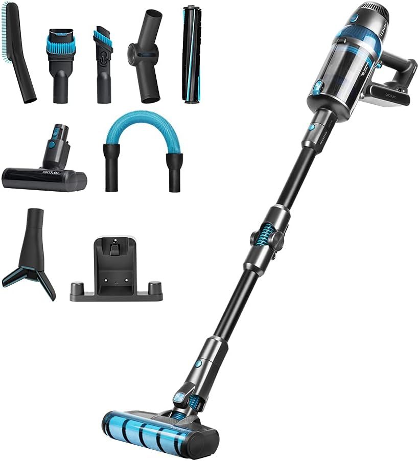 Cecotec Aspirador Escoba sin Cable Conga Rockstar 1500 Ultimate ErgoFlex. Motor Digital, 3 en 1, 680 W, 26 kPa, Modo Automático, Tubo Flexible, 90 Minutos de Autonomía, Kit de Accesorios-Sereneota