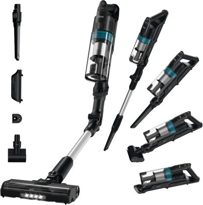 Hoover HF1 Plus Pet Flexi, Aspiradora sin Cable con Tubo Flexible, Accesorio Mascotas, Succión Turbo, 45 min Autonomía, Todo Tipo de Suelos, Anti-enredos, Park Go, Luces LED, HF1PZ10PX 011-Sereneota