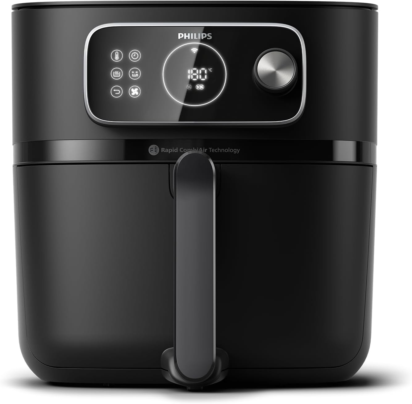 Philips Airfryer Combi Serie 7000 XXL - 8,3 L 2 kg, 22 en 1 Airfryer, Conexión WiFi, 99 menos grasa Añadidaxx con Rapid CombiAir, Aplicación HomeID, Negro HD987690-Sereneota