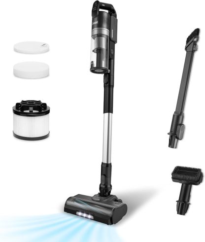 LEVOIT Aspiradora sin Cable LVAC200 MAX, hasta 70 min, con Mini Cepillo para Suciedad Difícil, Aspiradora Escoba Antienredo con Soporte de Carga, para Suelos, Alfombras y Pelo de Mascotas, Gris-Sereneota