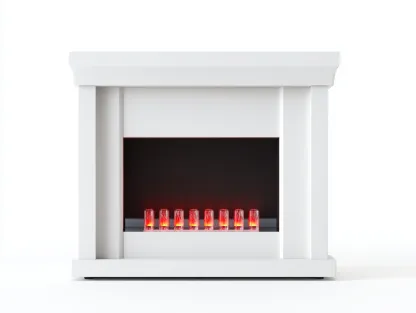 Chimenea eléctrica interior con marco blanco 110x30x95 cm - blanco - para salón - diseño moderno