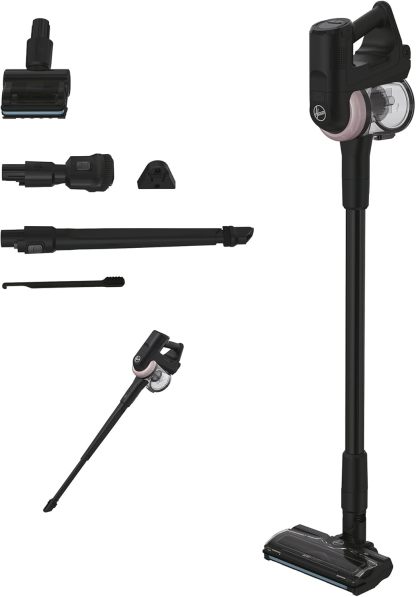 Hoover Edición Especial para Mascotas, Aspiradora Inalámbrica 360 grados Maniobrable para Todo Tipo de Pisos, Cepillo Anti-Enredo con Luces LED y Boquilla para Pelos de Mascotas HF416BF-Sereneota