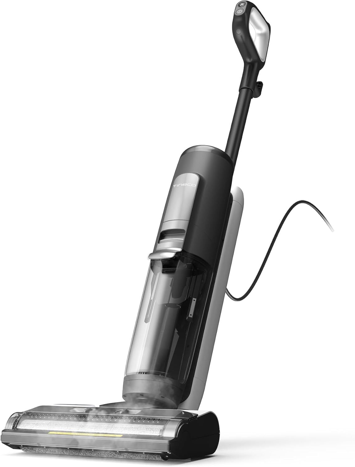 Tineco IFLOOR 5 Steam Aspiradora para Mojado y Seco Todo en Uno, Limpiador de Suelos de Madera Dura Ideal para la Suciedad Pegajosa, 120 C de Vapor a Alta Temperatura, Autolimpieza con Vapor-Sereneota