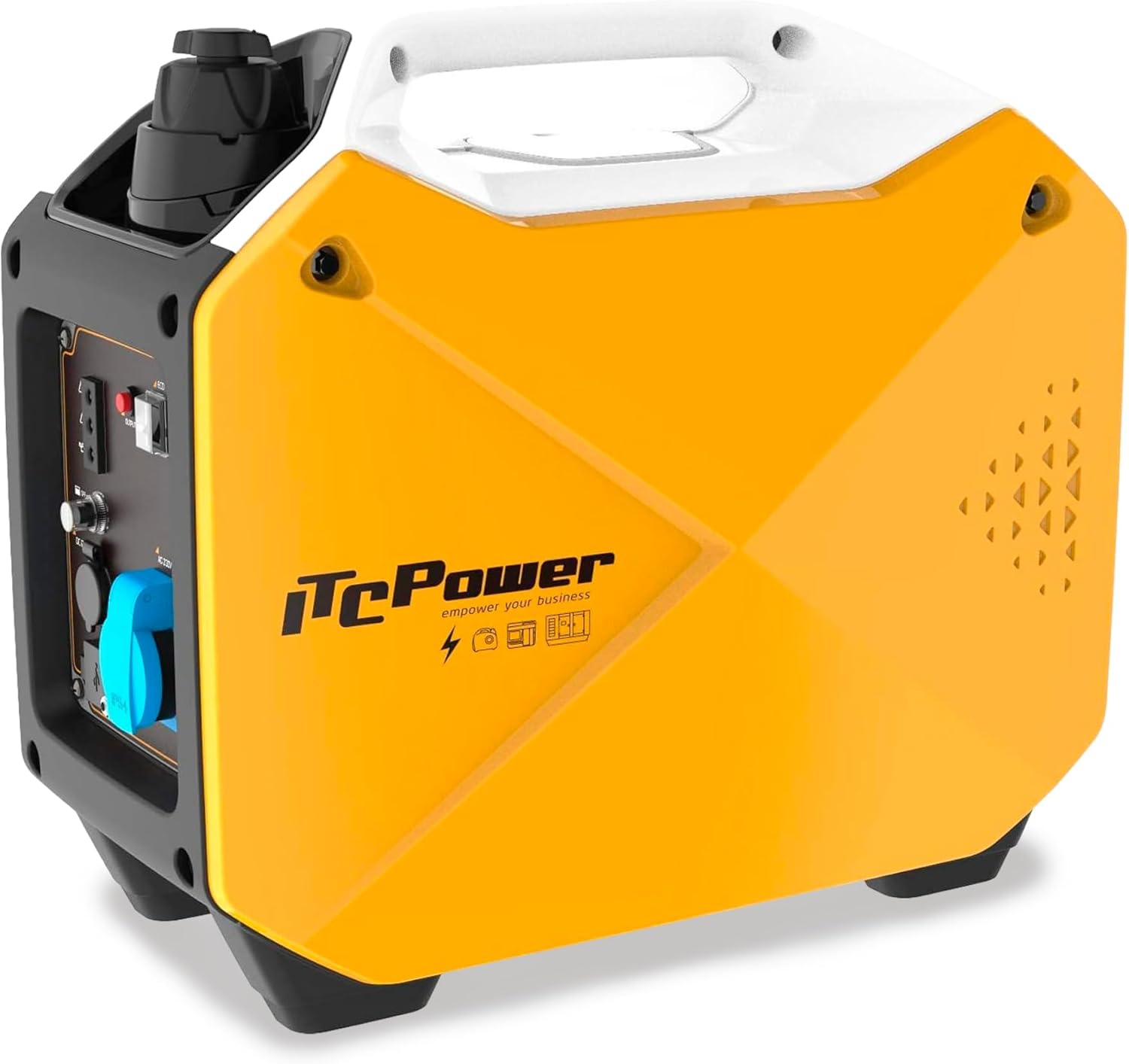 ITCPower Generador Eléctrico Inverter 1800W Silencioso para Uso Profesional y Doméstico - Generador Gasolina Eléctrico Portátil con Motor 4 Tiempos - Inverter Bajo Consumo y Energía Estable-Sereneota