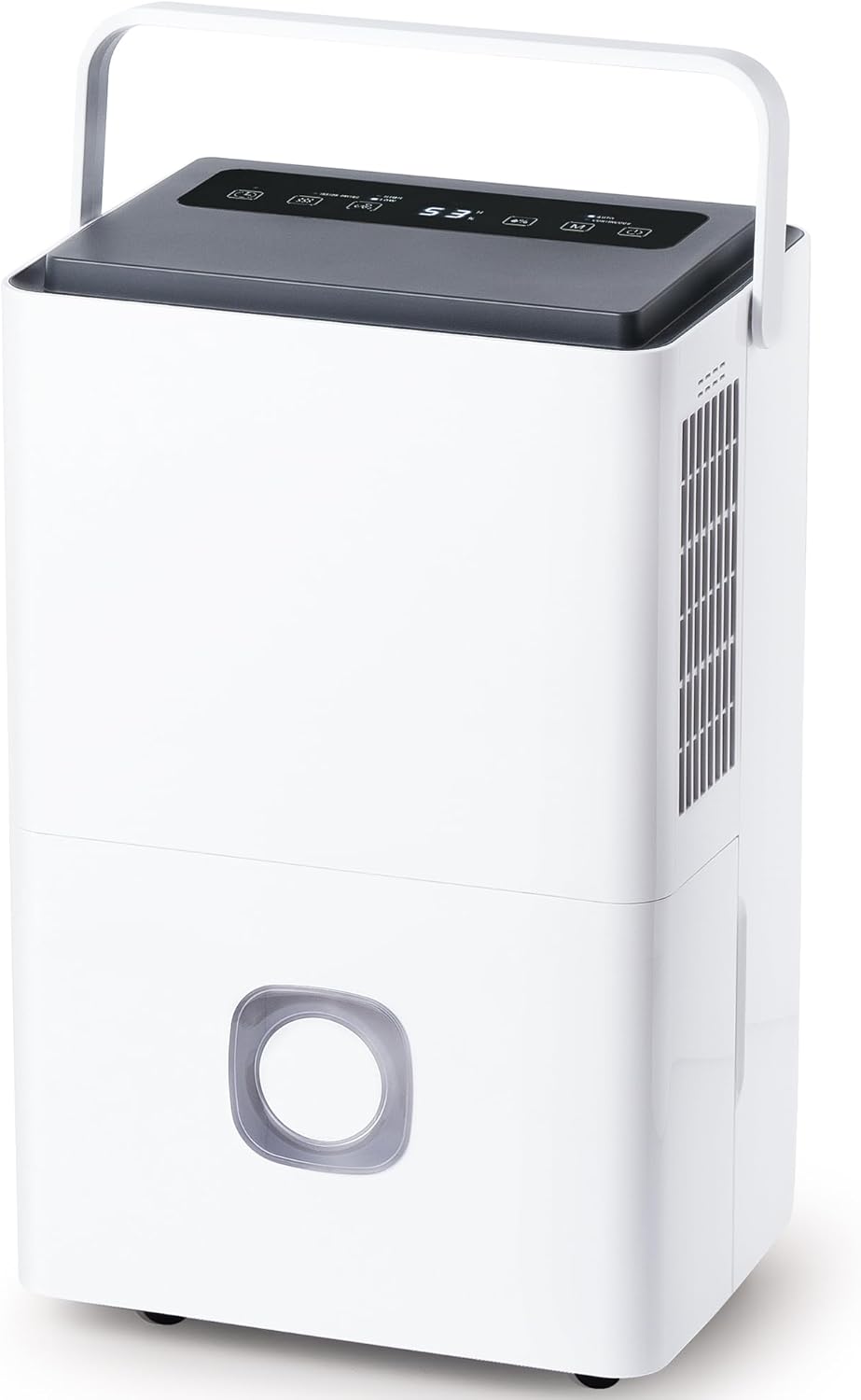 Deshumidificador Eléctrico Portátil de Humedad 65LDía Bajo Consumo Drenaje Continuo con Tubo y Depósito 4,5 L Silencioso para CasaBañoHabitaciónGarajeOficinaTrastero-Sereneota