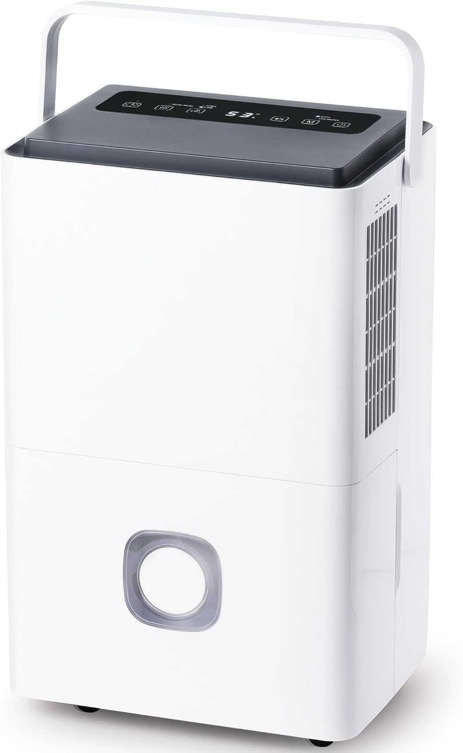 Deshumidificador Eléctrico Portátil de Humedad 65LDía Bajo Consumo Drenaje Continuo con Tubo y Depósito 4,5 L Silencioso para CasaBañoHabitaciónGarajeOficinaTrastero-Sereneota