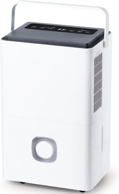 Deshumidificador Eléctrico Portátil de Humedad 65LDía Bajo Consumo Drenaje Continuo con Tubo y Depósito 4,5 L Silencioso para CasaBañoHabitaciónGarajeOficinaTrastero-Sereneota