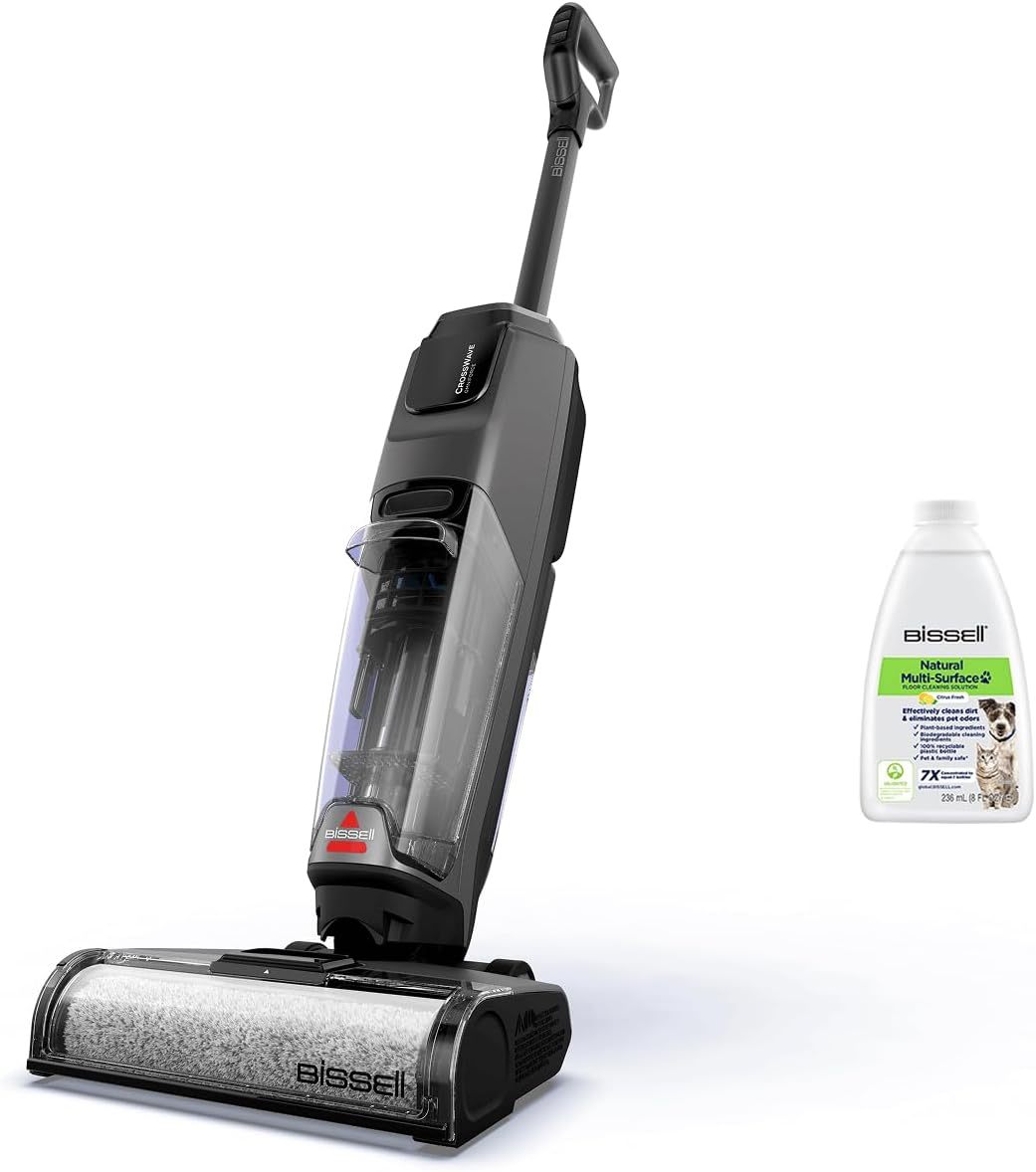 Bissell CrossWave OmniForce, Aspiradora de Mano Sin Cable, Aspirado y Mopa al Mismo Tiempo o Solo Modo Aspirado, Escoba Vertical Potente, Vacuum Cleaner de Agua, 240m2 Limpieza Multisuperficie, 3912N-Sereneota