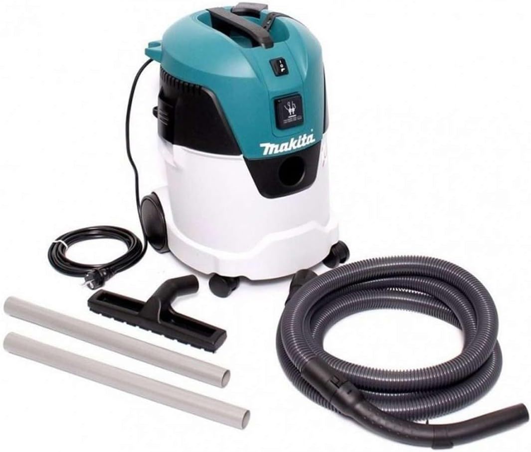 Makita VC2512L - Aspirador 25L 1.300W, Color Azul, Negro y Blanco-Sereneota