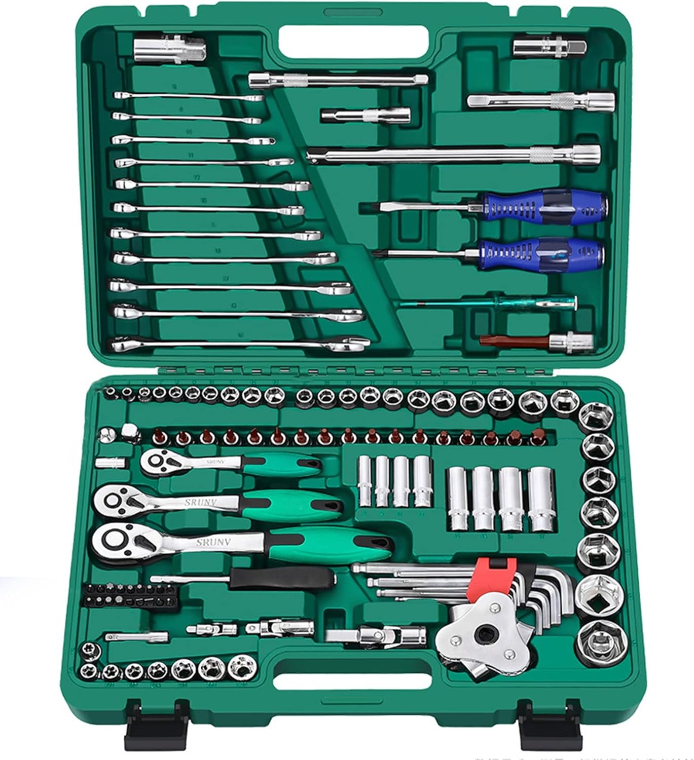 Juego De Herramientas Mecánicas De 121 Piezas, Llave De Tubo, Combinación De Reparación De Automóviles, Juego De Herramientas Mixtas, Juego De Herramientas De Mano-Sereneota