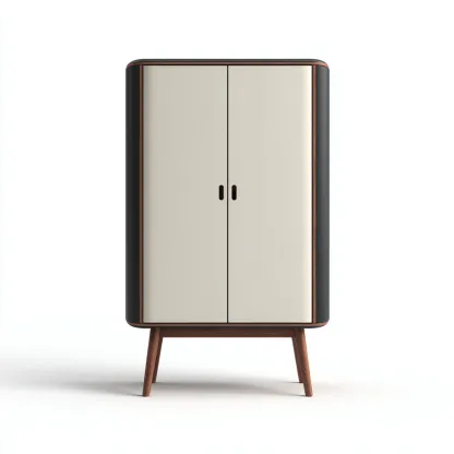 Organizzazione bagno - legno-metallo 70x35x140 cm - nero-beige - adatto per bagno - design moderno-Comfyoliq