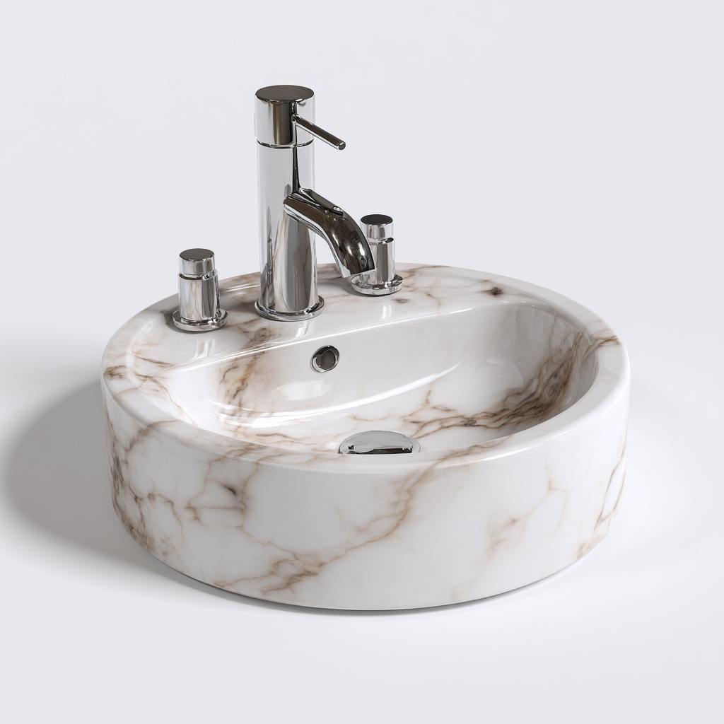 Lavabo - ceramica 42x42x16 cm - bianco - adatto per bagno - design moderno-Comfyoliq